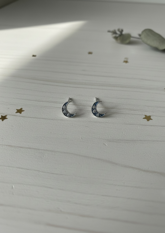 Love you to the moon and back Personalised Sterling Silver Earrings Gift for Her | Custom gift for wife | Birthday Gift for Daughter